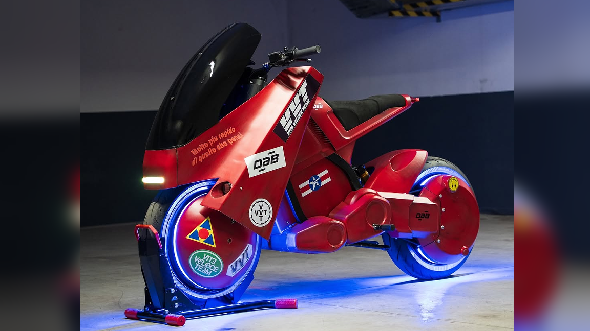 This one-of-one 3D-printed motorcycle is inspired by the 1988 film