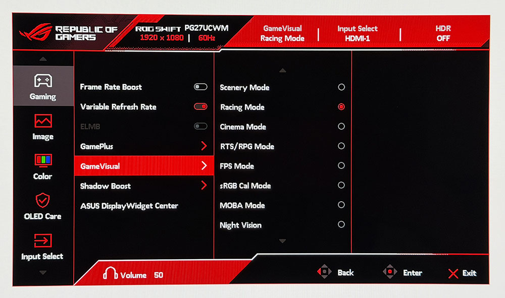 Asus ROG Swift PG27UCWM