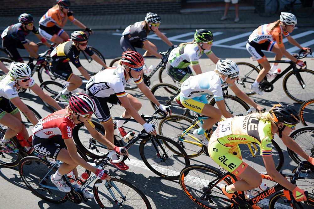 Lisa K&uuml;llmer (Germany) at the 108 km Stage 2 of the Lotto Belgium Tour 2016
