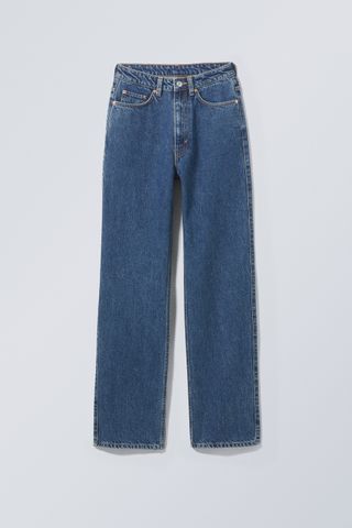 Rowe Super High Waisted Regular Straight Leg Jeans