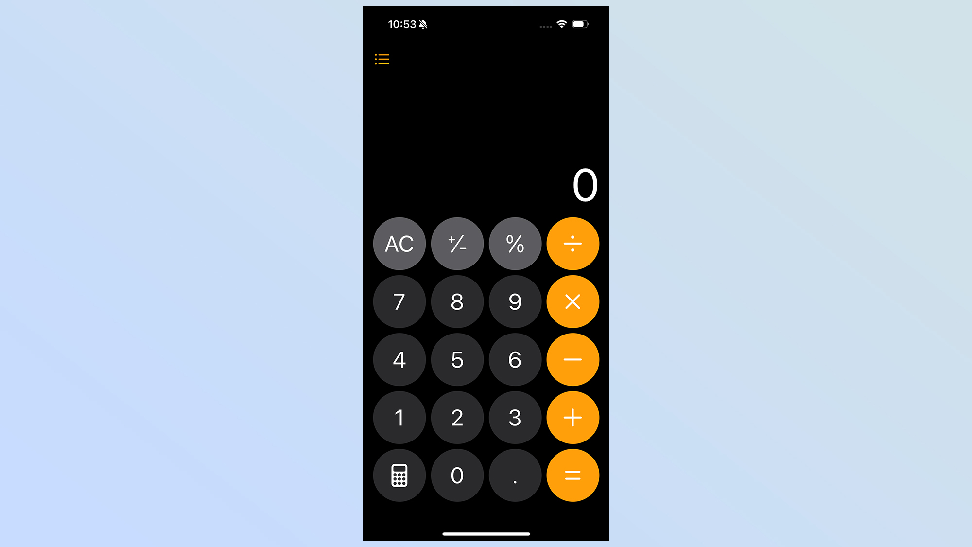 iOS⁣ 18.3 beta calculator updates