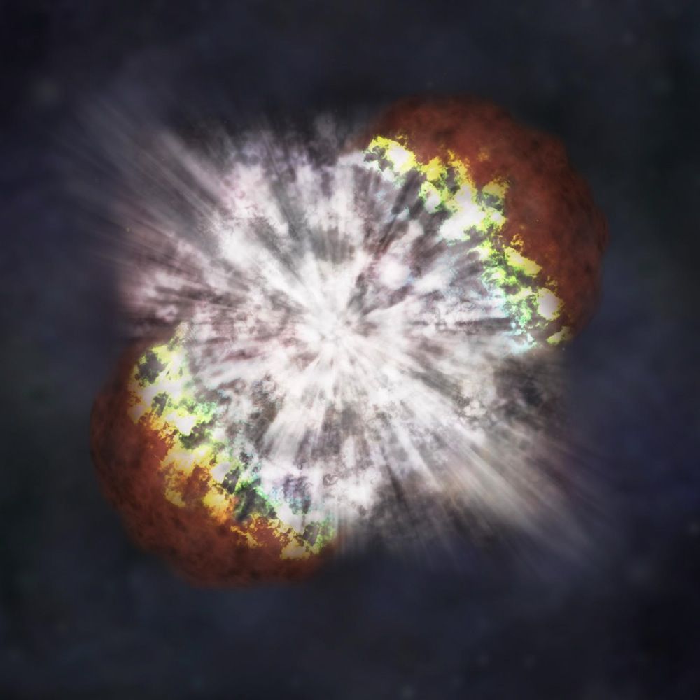 This is a NASA illustration of a supernova.