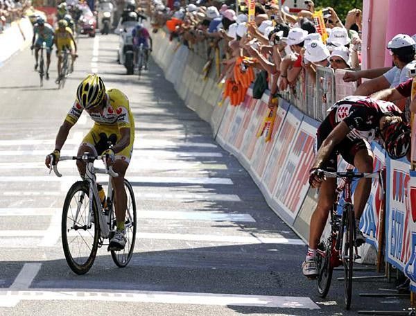 Riders were shattered at the end of a hot, torturous climb
