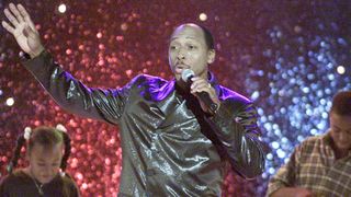 Jeffrey Osborne performs live at the taping of 'The 3rd Annual Soul Train Christmas Starfest' in Los Angeles, Ca. 11/20/00.(Photo by Kevin Winter/ImageDirect.)
