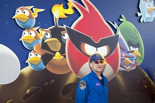 Don Pettit at Angry Birds Space Encounter