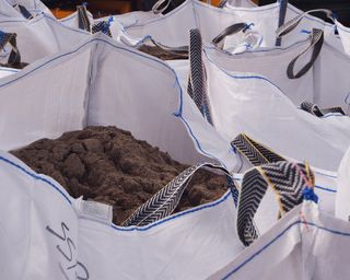 Bulk bags of soil