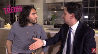 Russell Brand interviews Ed Miliband for his YouTube channel