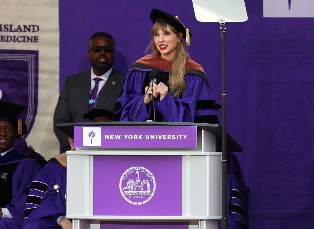 Taylor Swift delivers NYU commencement address after receiving honorary ...