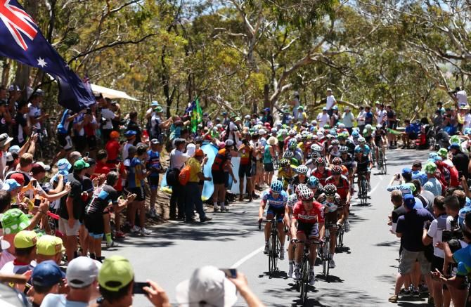 There is always a large crowd on Willunga Hill