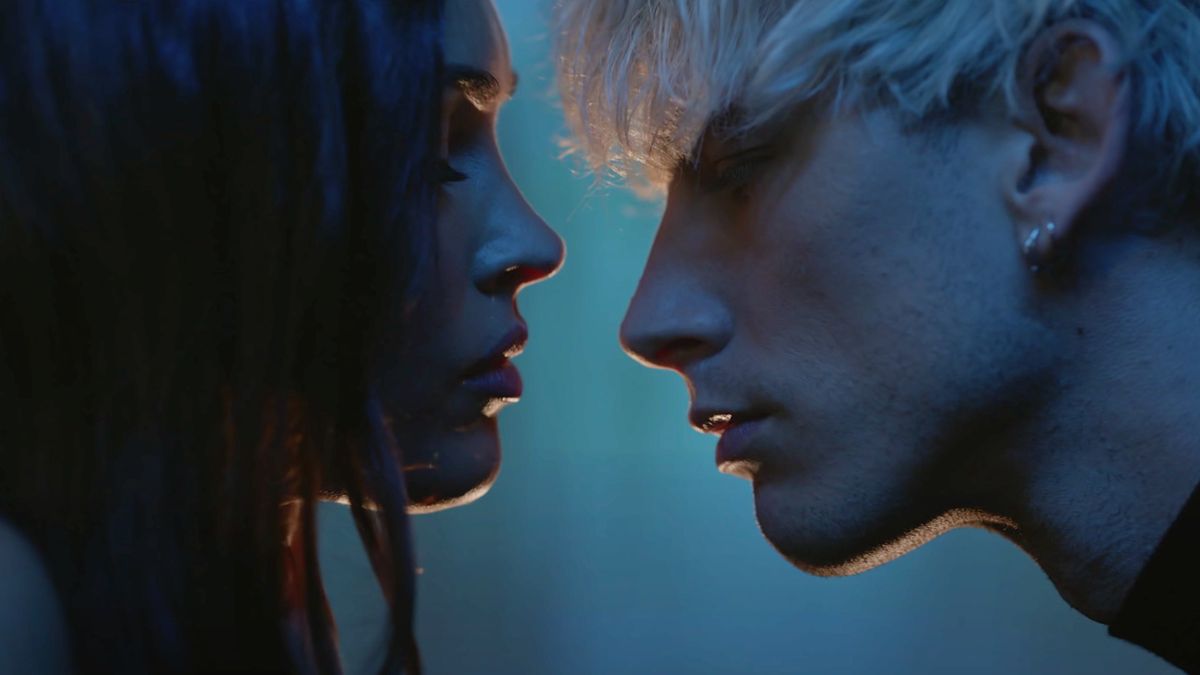 Megan Fox and Machine Gun Kelly in the &quot;Bloody Valentine&quot; music video