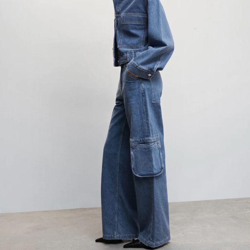 denim cargo pants