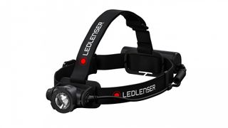 LED Lenser HR7 Core headlamp on white background