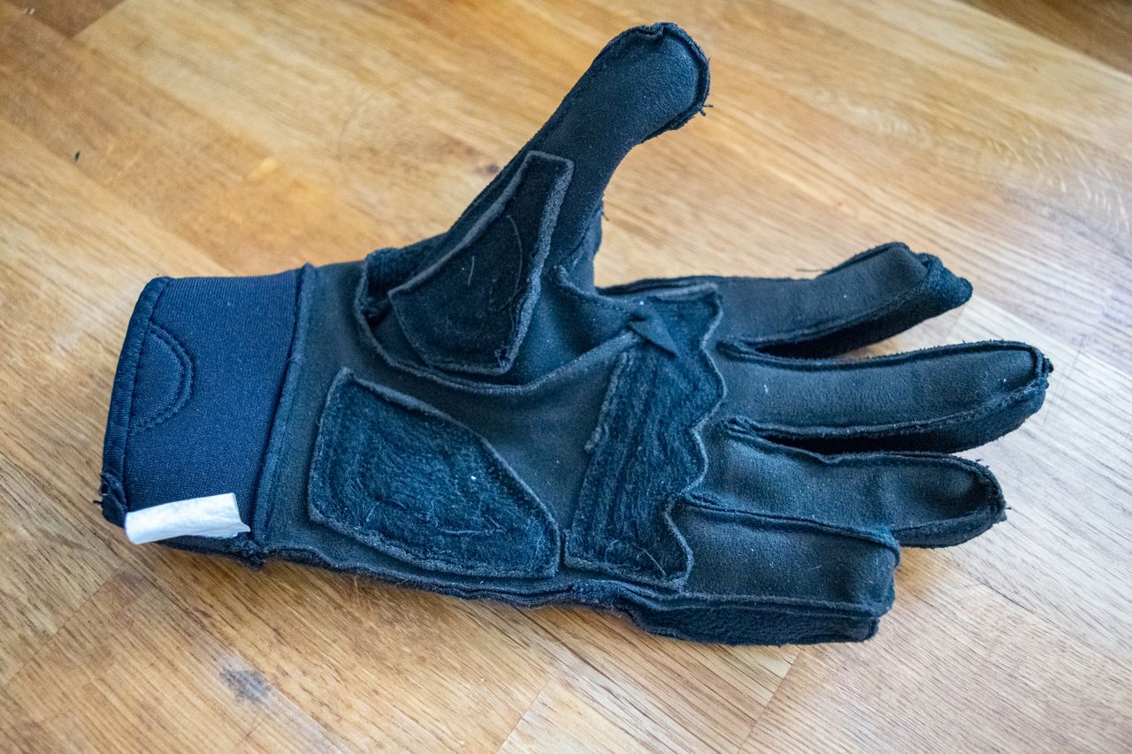 A Galibier Ardennes glove turned inside out