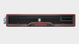 AMD Radeon RX 6900 XT graphics card render on off-white background