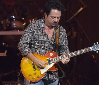 Steve Lukather of Toto during Les Paul 90th Birthday Salute at Carnegie Hall in New York City, New York, United States.