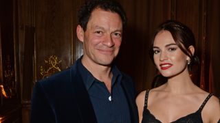 Dominic West, Lily James attend the Harper's Bazaar Women Of The Year Awards 2018, in partnership with Michael Kors and Mercedes-Benz, at Claridge's Hotel on October 30, 2018 in London, England.