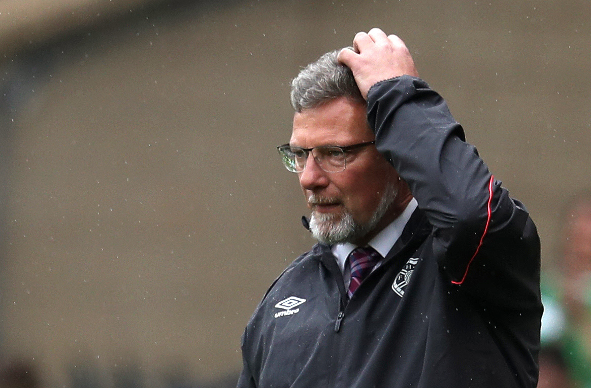 Hearts had only won one Ladbrokes Premiership game under Craig Levein this term