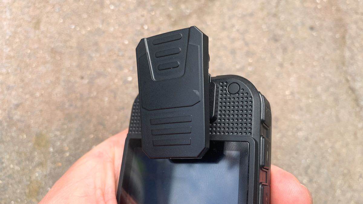 AeroTek T03 2K in the hand with the small clip attached