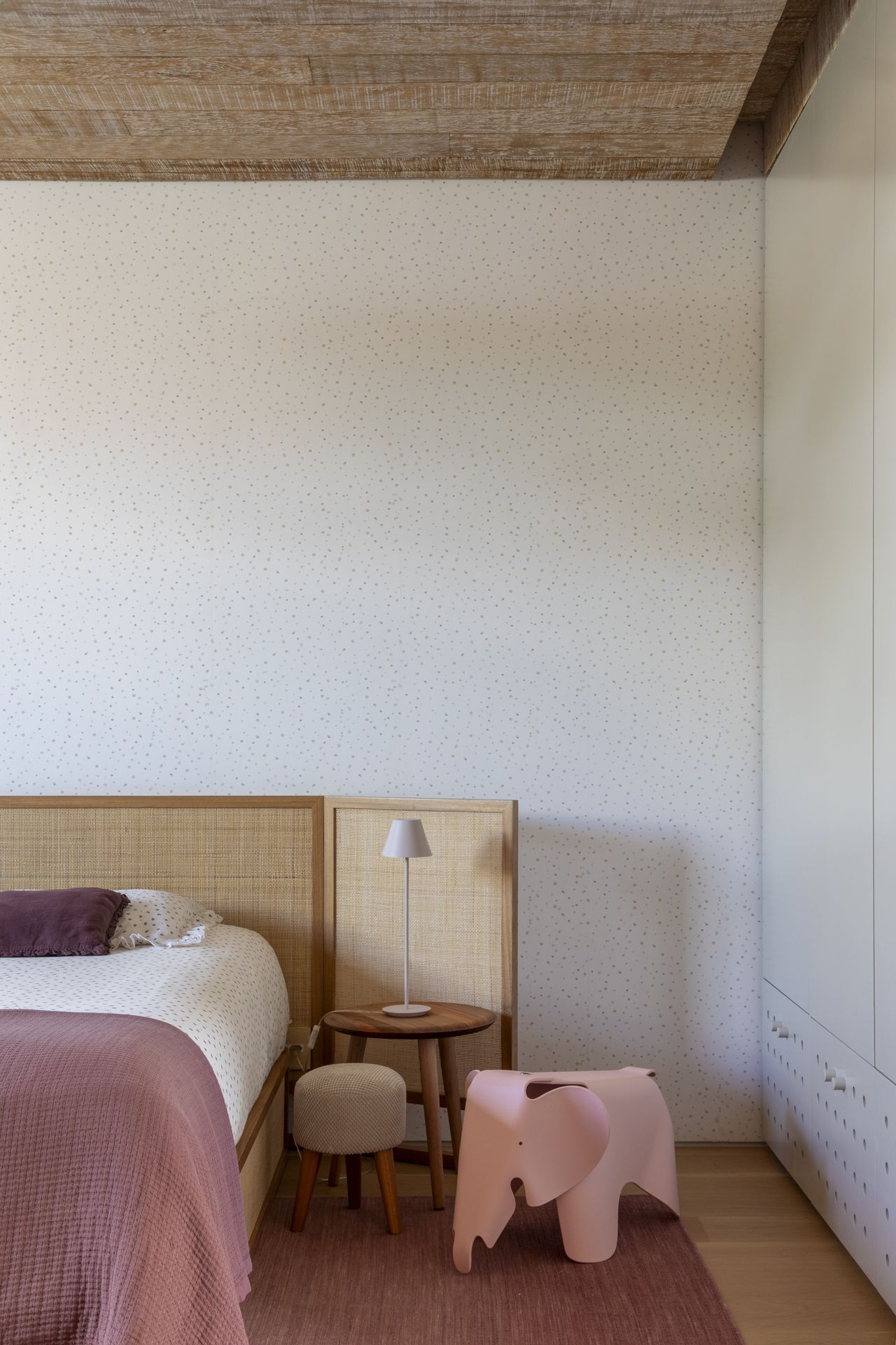 Details of the timber-clad interior