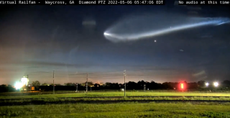 A camera in Georgia caught a 'space jellyfish' soaring through teh mornign sky.