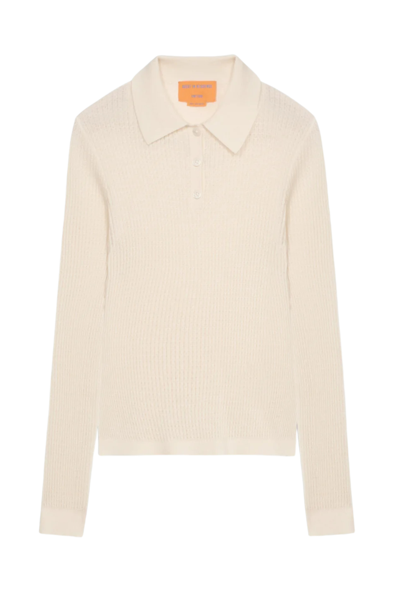 Guest In Residence, Ls Shrunken Polo - Cream