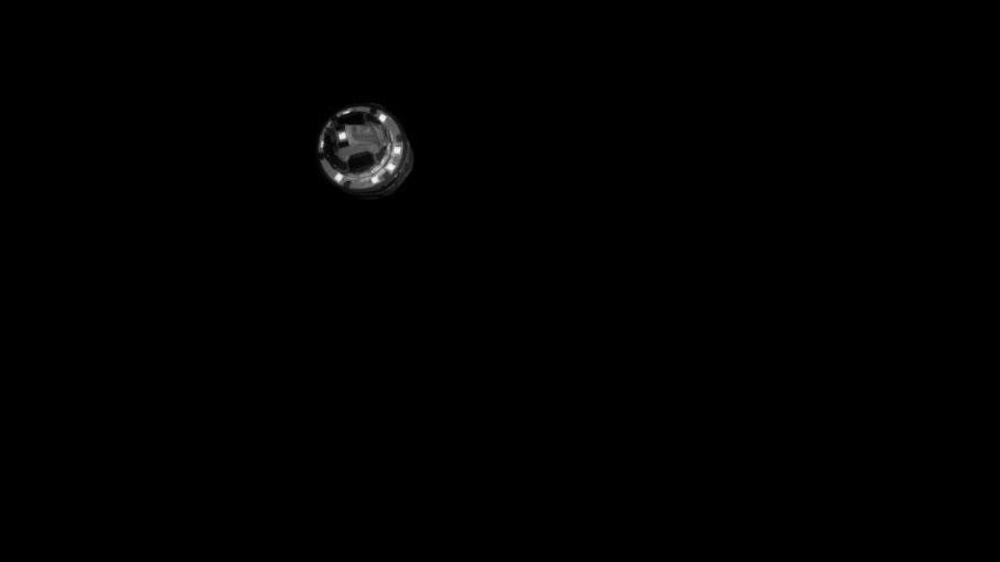 The Small Carry-On Impactor separated from Japan&#039;s Hayabusa2 spacecraft April 4, 2019 (April 5 JST) in order to slam down into asteroid Ryugu. This image was captured by Hayabusa2&#039;s optical navigation camera from about 500 meters above Ryugu.