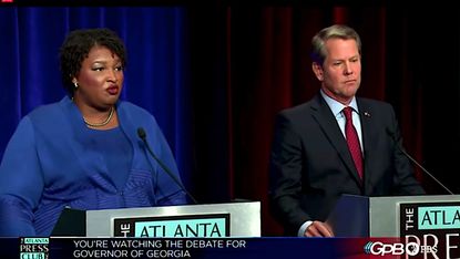 Stacey Abrams and Brian Kemp hold Georgia gubernatorial debate