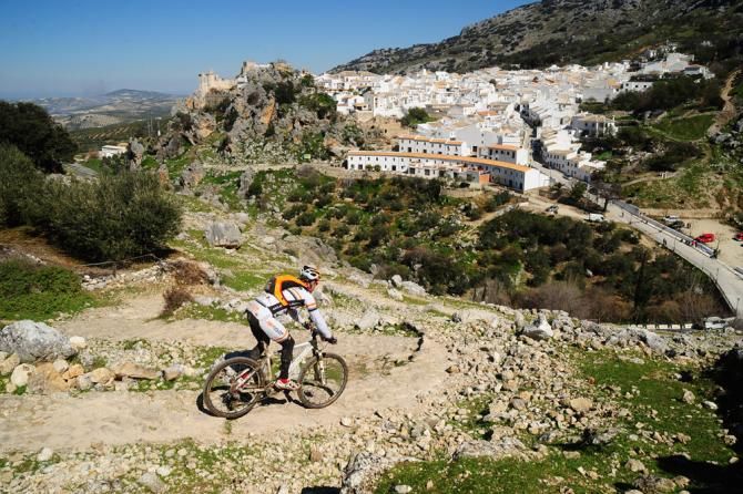 Stunning scenery during stage 3 at the Andalucia Bike Race.