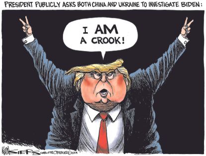 Political Cartoon U.S. Trump Ukraine Biden China
