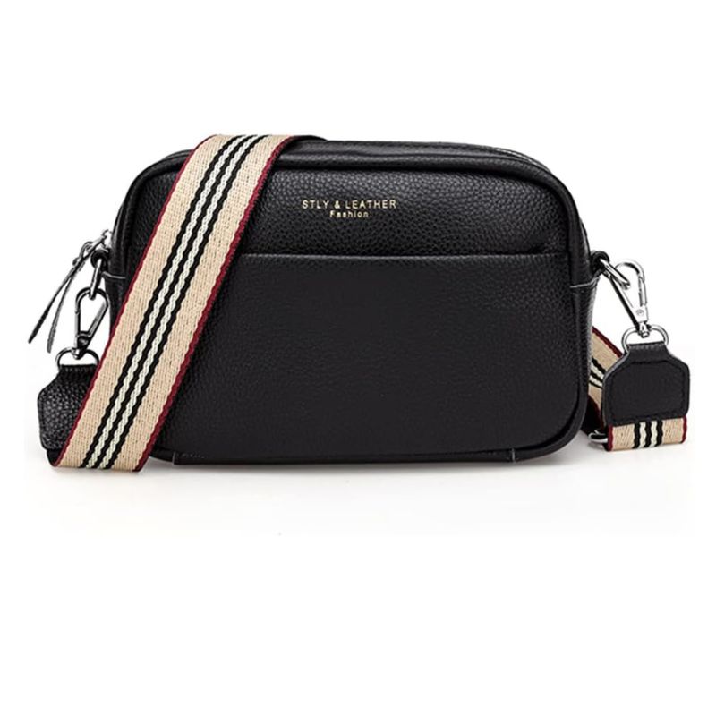 YFGBCX, Genuine Leather Wide Strap Shoulder Bag