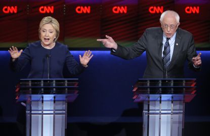 Bernie Sanders and Hillary Clinton disagree over global trading. 