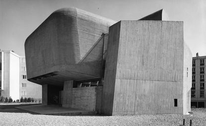 Archive image of the church of sainte bernadette by claude parent