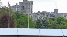 A view of Windsor Castle over the top of the grandstand during Royal Windsor Horse Show