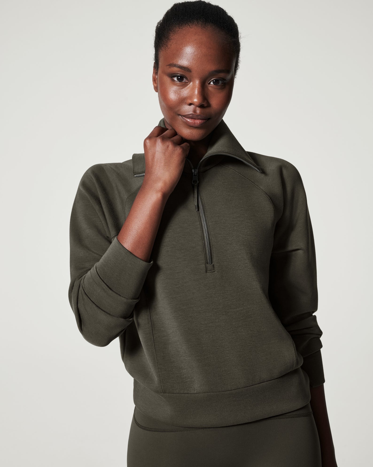 Green zip up
