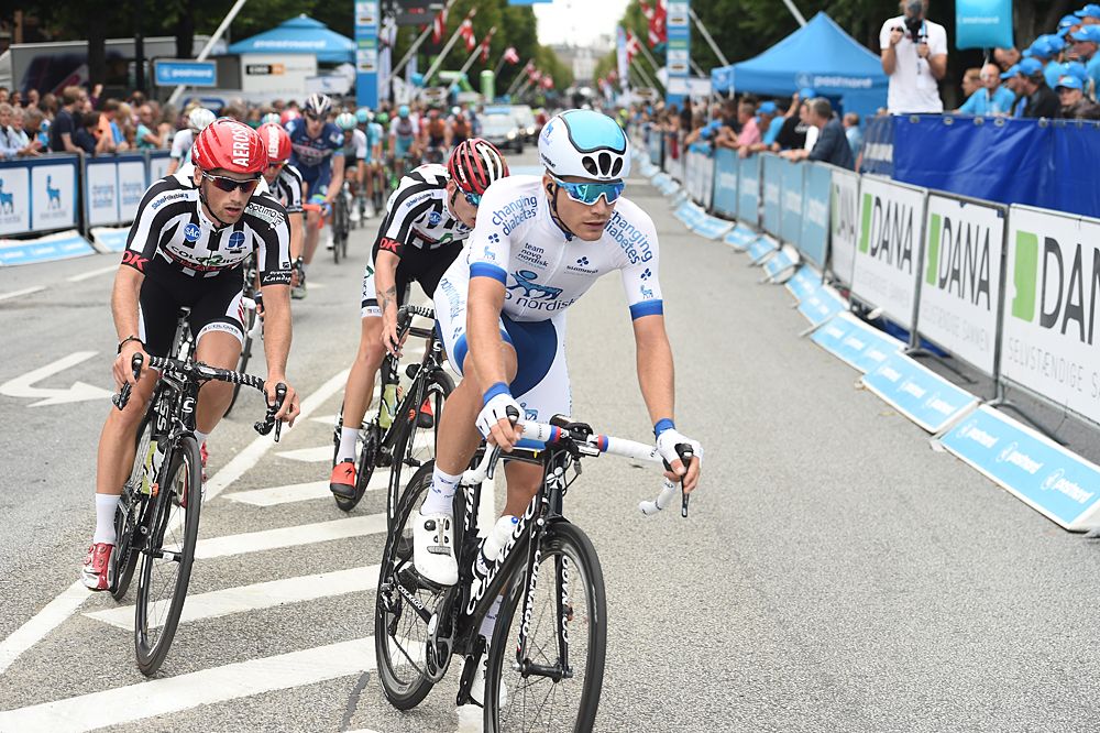Novo Nordisk at the front of the Action from stage five at the Postnord Danmark Rundt