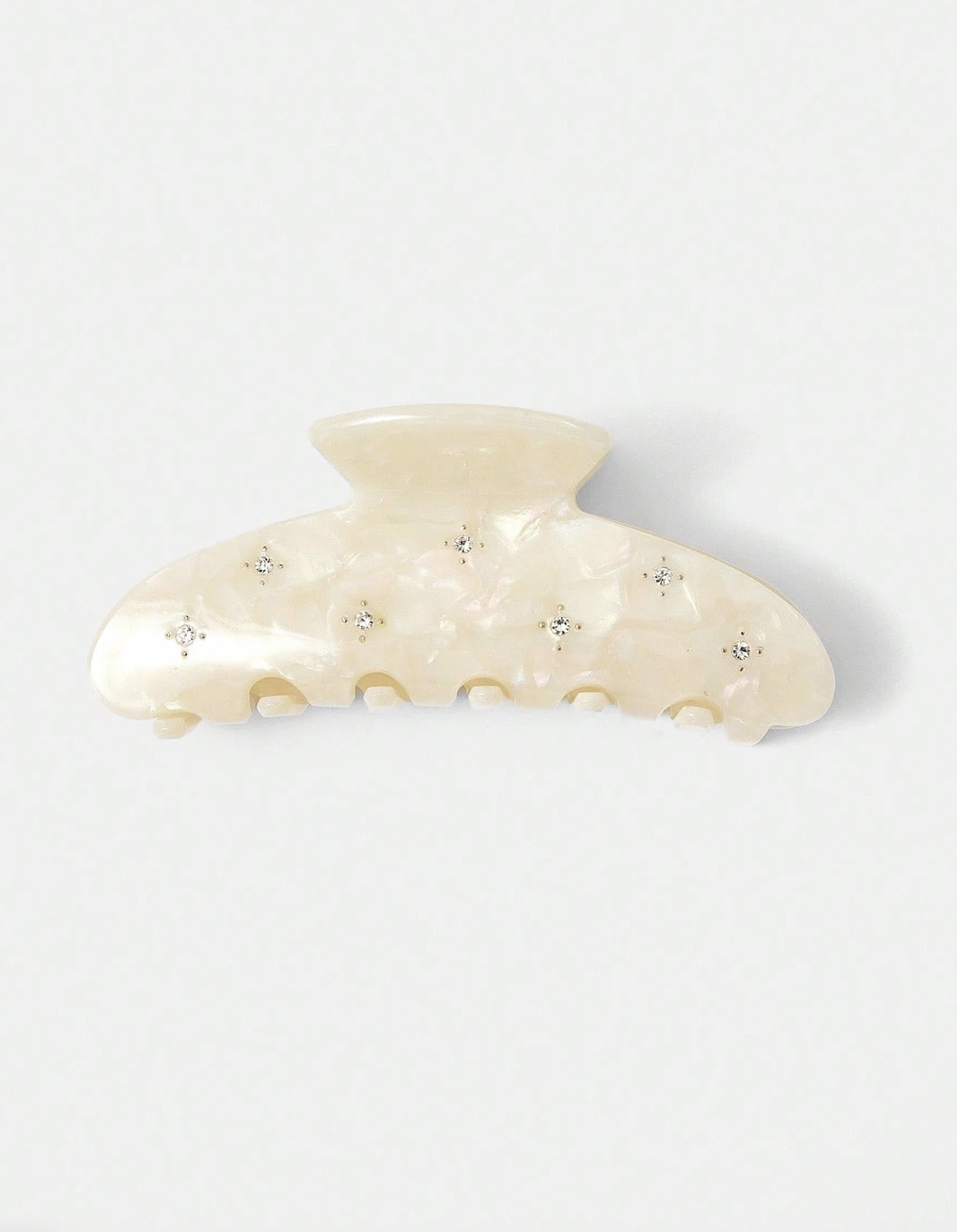 MOTF, Rhinestone Hair Claw in Milky White