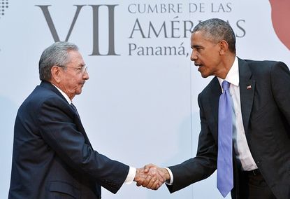 President Obama and Cuba's President Raul Castro