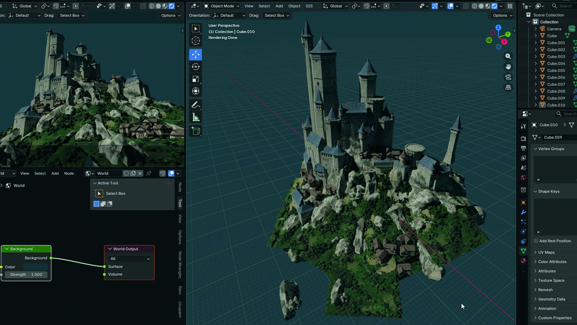 The easy way to make epic fantasy art using Blender and Photoshop