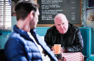 Phil Mitchell talks to Zack Hudson in EastEnders