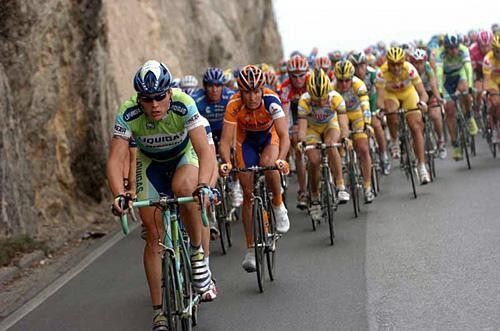 The bunch coming down the Poggio