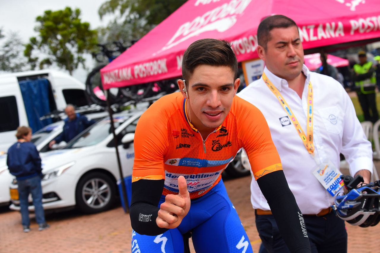 Alvaro Hodeg (Deceuninck-Quickstep) before the stage