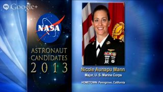 NASA's astronaut candidates for 2013, including Nicole Aunapu Mann, were announced on June 17, 2013.