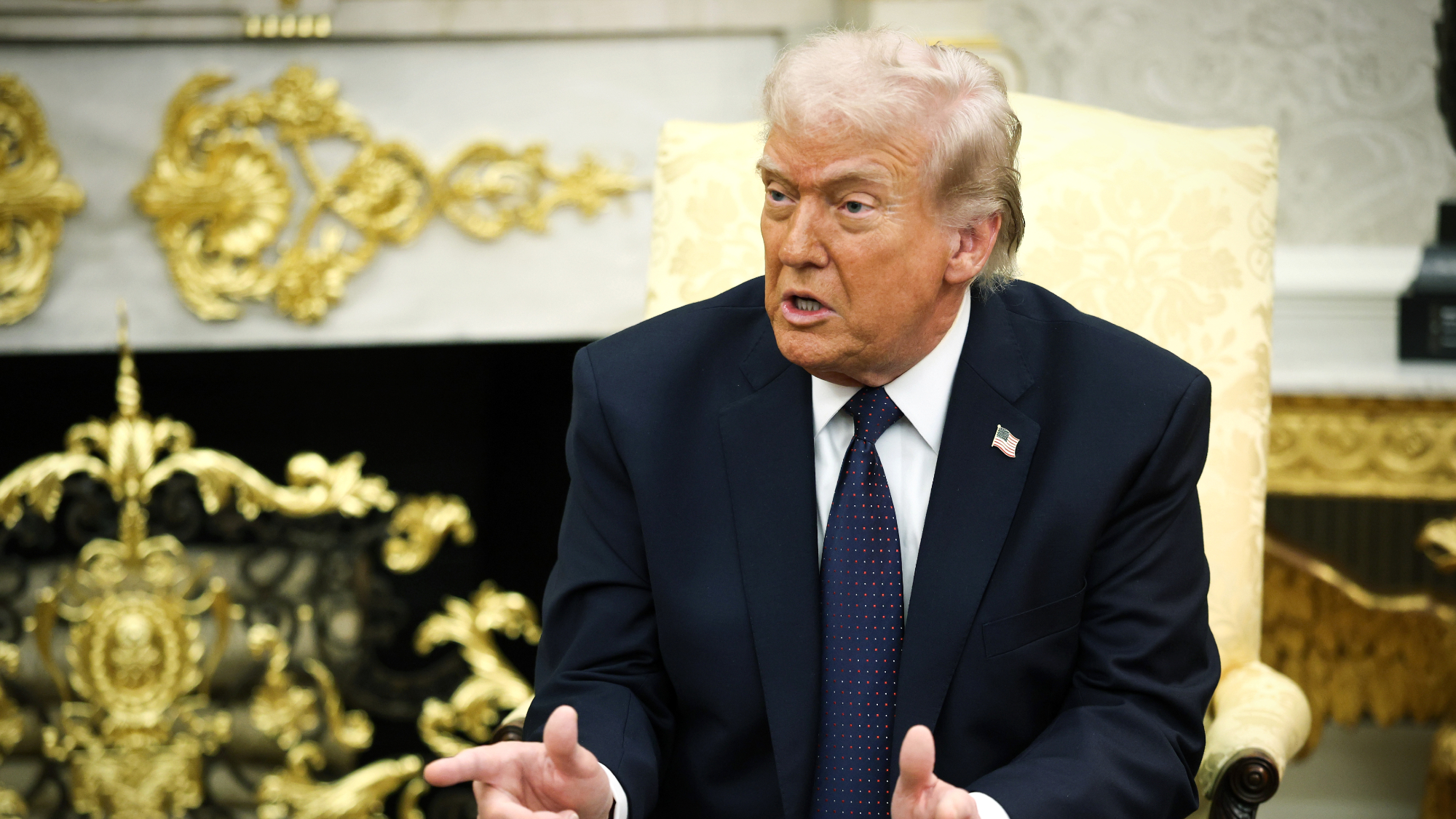 President Donald Trump in the Oval Office