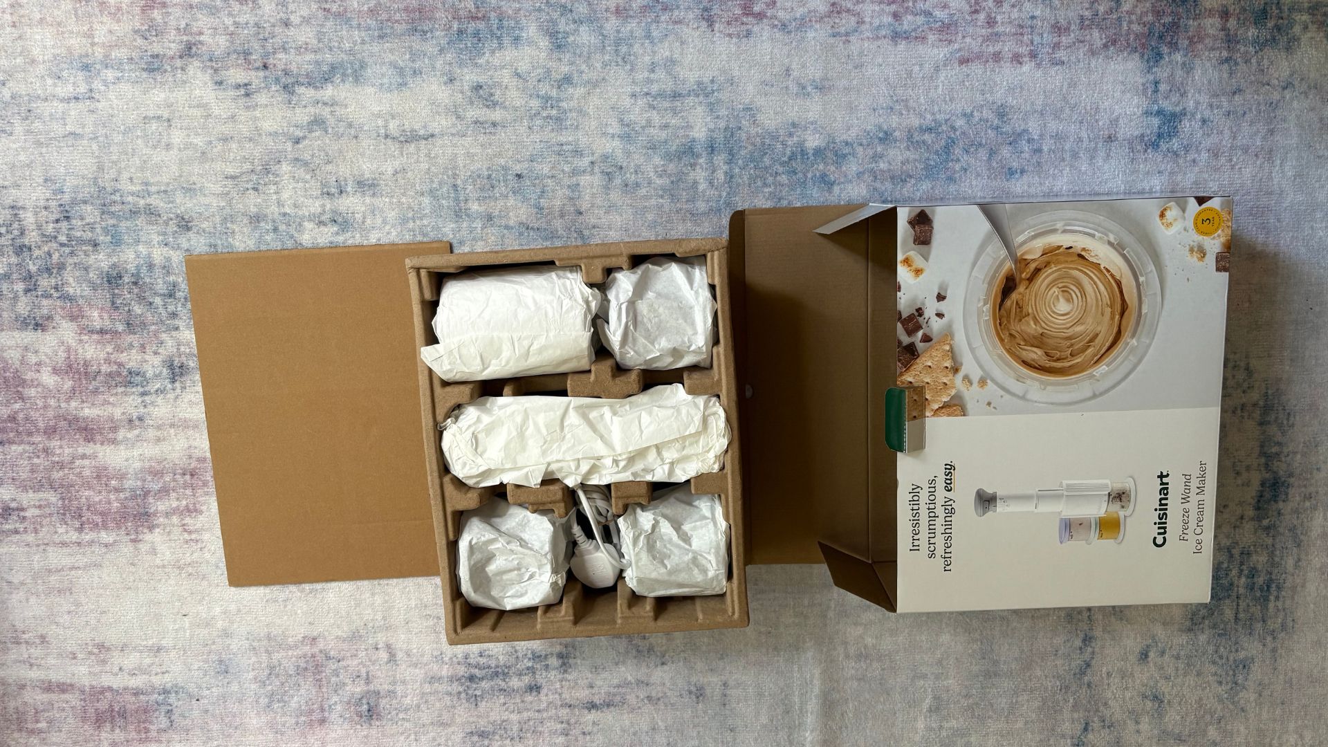 Cuisinart Freeze Wand Ice Cream Maker in its box