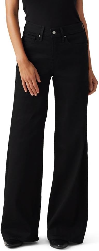 Levi&#039;s, Levi&#039;s Women&#039;s 318 Shaping Wide-Leg Jeans (also Available in Plus), (new) Soft Black, 26
