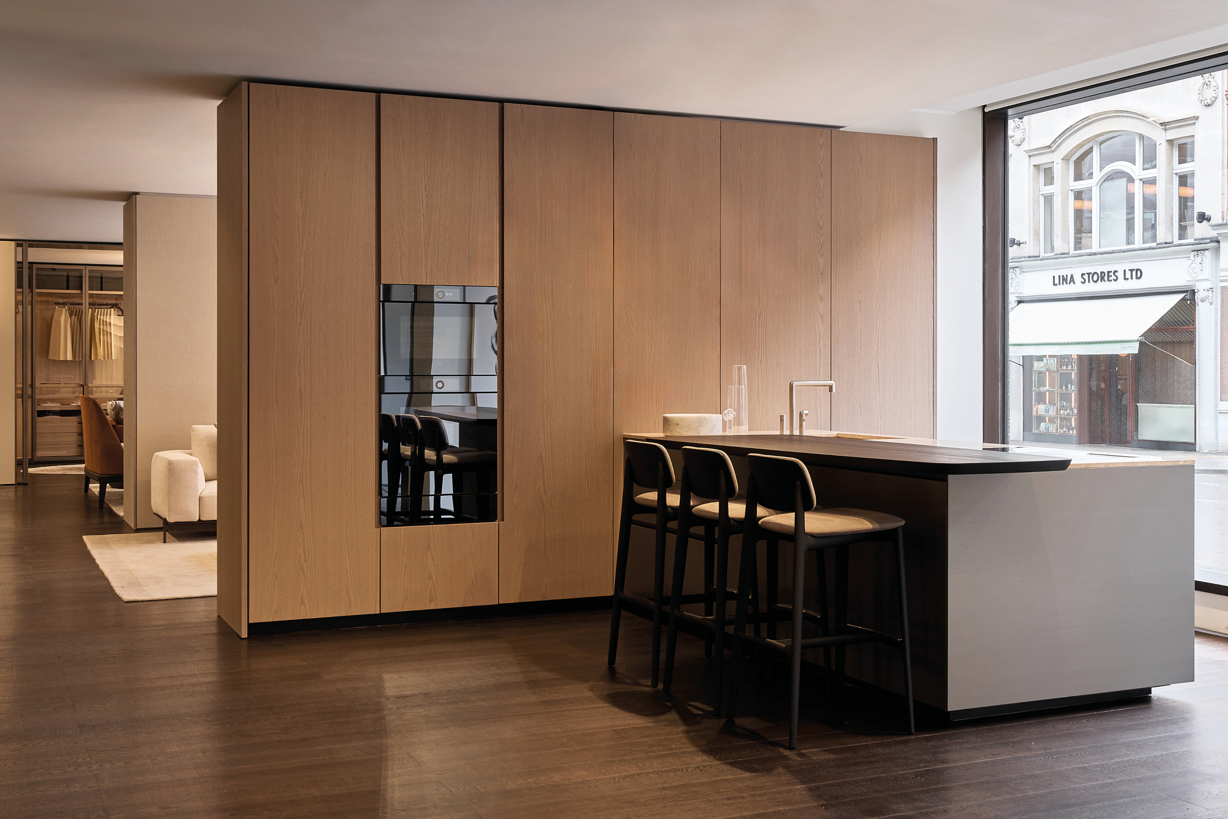 Inside Poliform, Wigmore Street, London