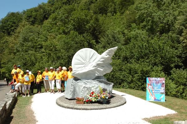 The Casartelli monument stands at one of the most evocative sites of the Tour's history in the Pyrenees