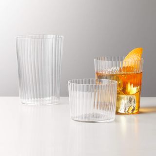 Set of three glasses in different sizes
