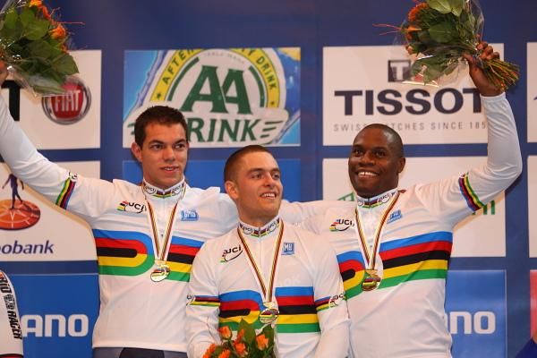 The France team on the podium