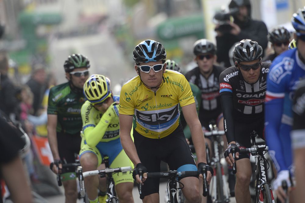 Geraint Thomas (Team Sky) lost his leader's jersey during the stage.